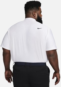 Rövid ujjú póló Nike Dri-Fit Victory Texture Mens Polo White/Black L - 8