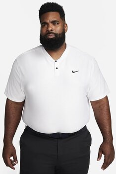 Риза за поло Nike Dri-Fit Victory Texture Mens Polo White/Black M - 7