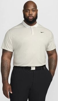 Poloshirt Nike Dri-Fit Victory+ Mens Polo Light Bone/Summit White/Black 2XL - 5