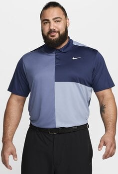 Camisa pólo Nike Dri-Fit Victory+ Mens Polo Midnight Navy/Ashen Slate/Diffused Blue/White S - 5