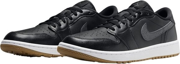 Chaussures de golf pour hommes Nike Air Jordan 1 Low G Golf Shoes Black/Gum Medium Brown/White/Anthracite 44 - 5