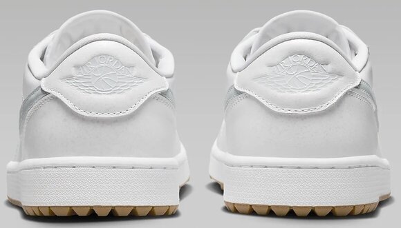Chaussures de golf pour hommes Nike Air Jordan 1 Low G Golf Shoes White/Gum Medium Brown/Pure Platinum 44,5 - 6