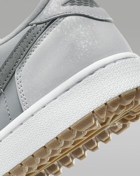 Herren Golfschuhe Nike Air Jordan 1 Low G Golf Shoes Wolf Grey/White/Gum Medium Brown/Iron Grey 44 - 8