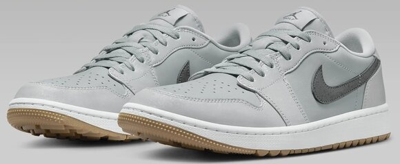Chaussures de golf pour hommes Nike Air Jordan 1 Low G Golf Shoes Wolf Grey/White/Gum Medium Brown/Iron Grey 44,5 - 5