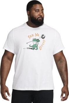 Camisa pólo Nike Golf Mens T-Shirt Branco XL - 5