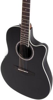 Speciel akustisk-elektrisk guitar Applause AB28-5S Black - 5
