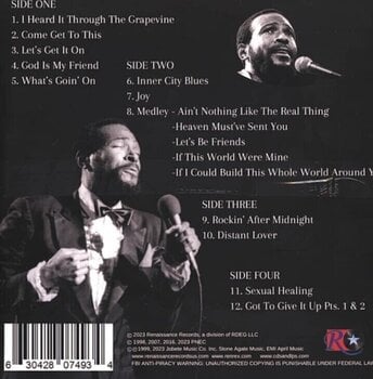 Hanglemez Marvin Gaye - Alive In America (Clear Marbled) (2 LP) - 3