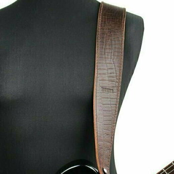 Courroie de guitare Richter Raw II Contour Croc Brown - 2