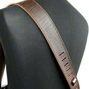 Courroie de guitare Richter Raw II Contour Croc Brown - 4