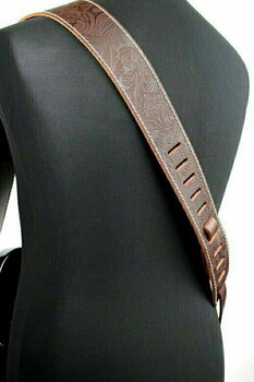 Courroie de guitare Richter Raw II Contour Western Rose Brown - 2