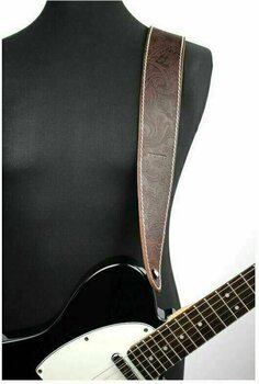 Courroie de guitare Richter Raw II Contour Western Rose Brown - 3
