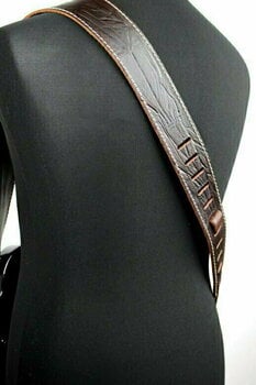 Courroie de guitare Richter Raw II Contour Wrinkle Brown - 2