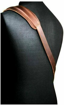 Leather guitar strap Richter Slim Deluxe Buffalo Brown - 3
