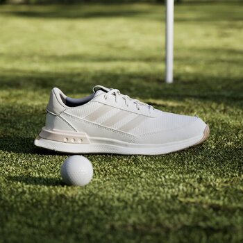 Chaussures de golf pour femmes Adidas S2G Spikeless 24 Womens Golf Shoes White/Wonder Quartz/Aluminium 37 1/3 - 2