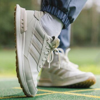 Golfskor för dam Adidas S2G Spikeless 24 Womens Golf Shoes White/Wonder Quartz/Aluminium 37 1/3 - 10
