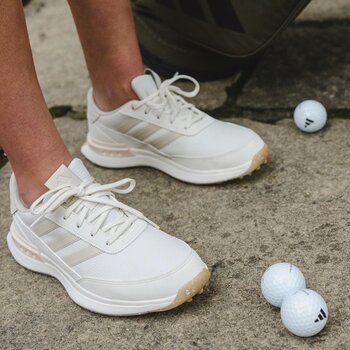 Golfschoenen voor dames Adidas S2G Spikeless 24 Womens Golf Shoes White/Wonder Quartz/Aluminium 37 1/3 - 11