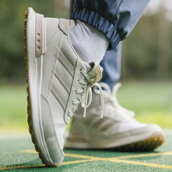 Golfskor för dam Adidas S2G Spikeless 24 Womens Golf Shoes White/Wonder Quartz/Aluminium 38 - 10