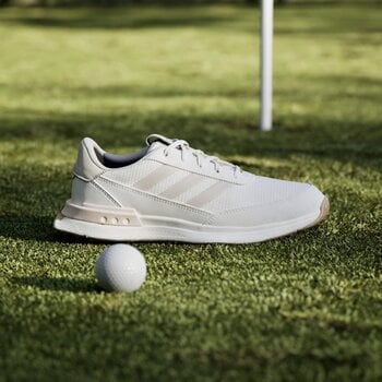 Chaussures de golf pour femmes Adidas S2G Spikeless 24 Womens Golf Shoes White/Wonder Quartz/Aluminium 40 2/3 - 2