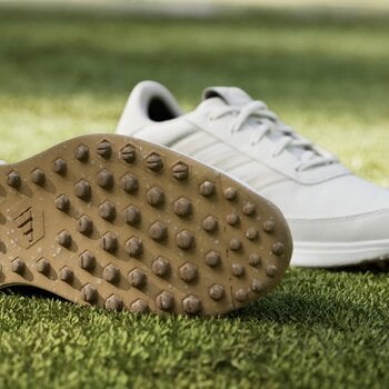 Chaussures de golf pour femmes Adidas S2G Spikeless 24 Womens Golf Shoes White/Wonder Quartz/Aluminium 38 2/3 - 6