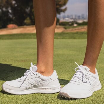 Női golfcipők Adidas S2G 24 Spikeless Womens Golf Shoes White/Cloud White/Charcoal 38 - 10