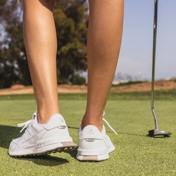 Damen Golfschuhe Adidas S2G 24 Spikeless Womens Golf Shoes White/Cloud White/Charcoal 38 2/3 - 12