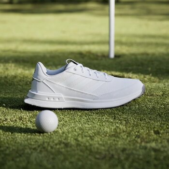 Golfsko til kvinder Adidas S2G 24 Spikeless Womens Golf Shoes White/Cloud White/Charcoal 39 1/3 - 2