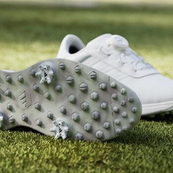 Golfsko til kvinder Adidas S2G BOA 24 Womens Golf Shoes White/Cloud White/Crystal Jade 37 1/3 - 8