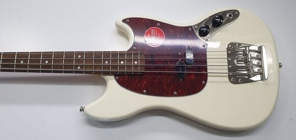4-string Bassguitar Fender Squier Classic Vibe 60s Mustang Bass LRL Olympic White (Damaged) - 2