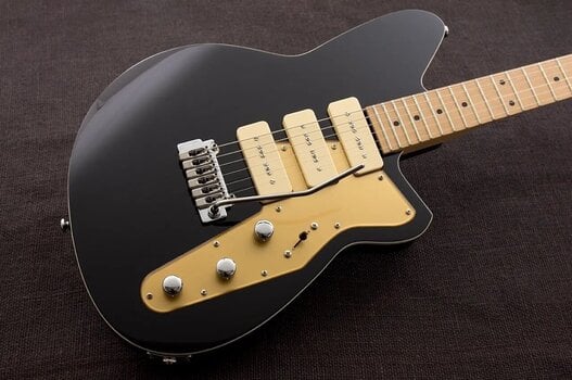 Elektriska gitarrer Reverend Guitars Jetstream 390 W 2024 Midnight Black - 2