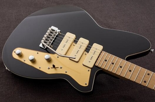 Elektromos gitár Reverend Guitars Jetstream 390 W 2024 Midnight Black - 4