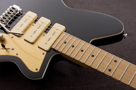Elektriska gitarrer Reverend Guitars Jetstream 390 W 2024 Midnight Black - 5