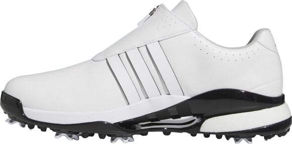 Heren golfschoenen Adidas Tour360 24 BOA Boost Mens Golf Shoes White/Cloud White/Core Black 42 - 4