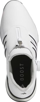 Calçado de golfe para homem Adidas Tour360 24 BOA Boost Mens Golf Shoes White/Cloud White/Core Black 46 - 6