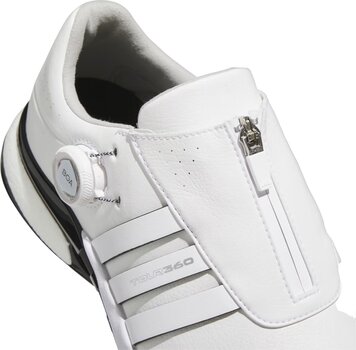 Męskie buty golfowe Adidas Tour360 24 BOA Boost Mens Golf Shoes White/Cloud White/Core Black 46 - 8