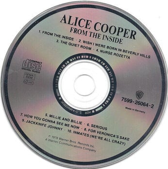 Hudobné CD Alice Cooper - From The Inside (CD) - 2