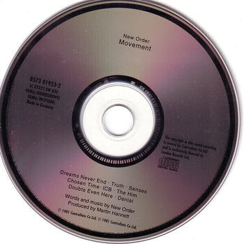 Hudební CD New Order - Movement (Reissue) (CD) - 2