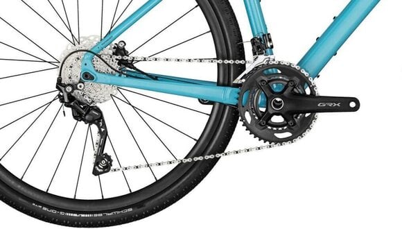 Gravel / Cyclocross-cykel Bergamont Grandurance 6 FMN Shimano GRX FD-RX400 2x10 Shiny Ice Blue 49 Shimano 2023 - 2