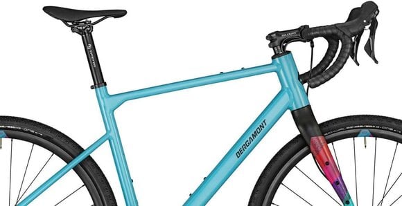 Gravel / Cyclocrossrad Bergamont Grandurance 6 FMN Shimano GRX FD-RX400 2x10 Shiny Ice Blue 49 Shimano 2023 - 4
