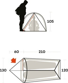 Палатка Ferrino Thar 2 Sand Палатка - 5