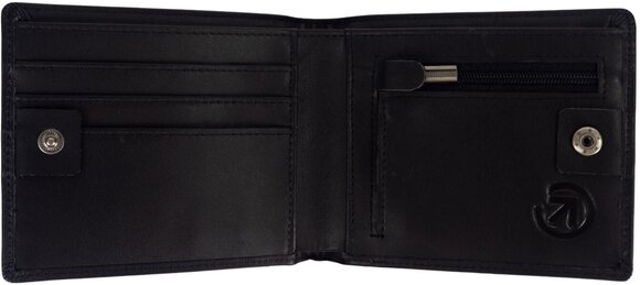 Pénztárca, crossbody táska Meatfly Eliot Premium Leather Wallet Black Pénztárca - 2
