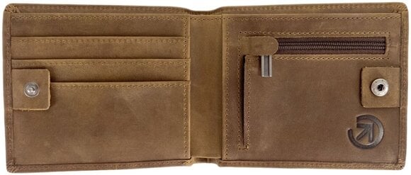 Portefeuille, sac bandoulière Meatfly Eliot Premium Leather Wallet Chêne Portefeuille (CMS) - 2