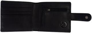 Portemonnee, crossbodytas Meatfly Nathan Premium Leather Wallet Black - 1