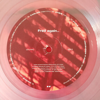 Vinylplade Fred Again - Actual Life (Reissue) (Clear Coloured) (LP) - 3