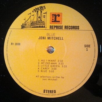 Vinyl Record Joni Mitchell - Blue (Reissue) (Remastered) (Gatefold) (LP) - 2