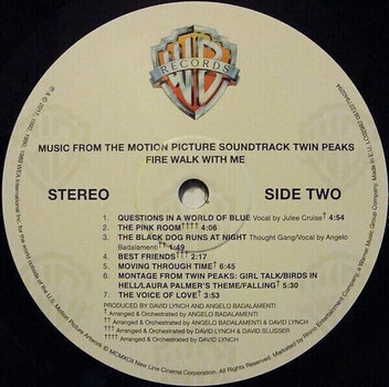 Vinyl Record Angelo Badalamenti - Twin Peaks - Fire Walk With Me (Original Soundtrack) (Reissue) (LP) - 3