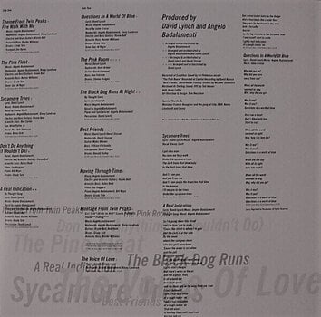 Vinyl Record Angelo Badalamenti - Twin Peaks - Fire Walk With Me (Original Soundtrack) (Reissue) (LP) - 5