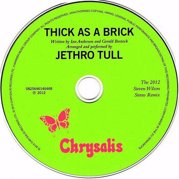 Music CD Jethro Tull - Thick As A Brick (Remixed) (CD) - 2