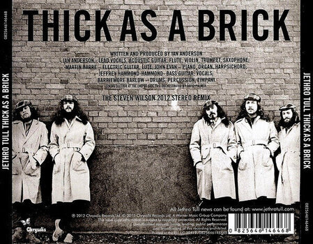Music CD Jethro Tull - Thick As A Brick (Remixed) (CD) - 4