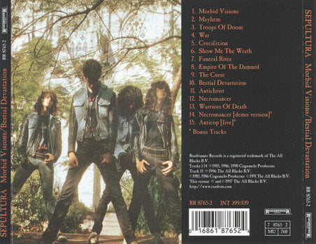 CD Μουσικής Sepultura - Morbid Visions / Bestial Devastation (Remastered) (CD) - 3