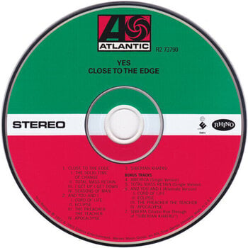 Glazbene CD Yes - Close To The Edge (Reissue) (CD) - 2